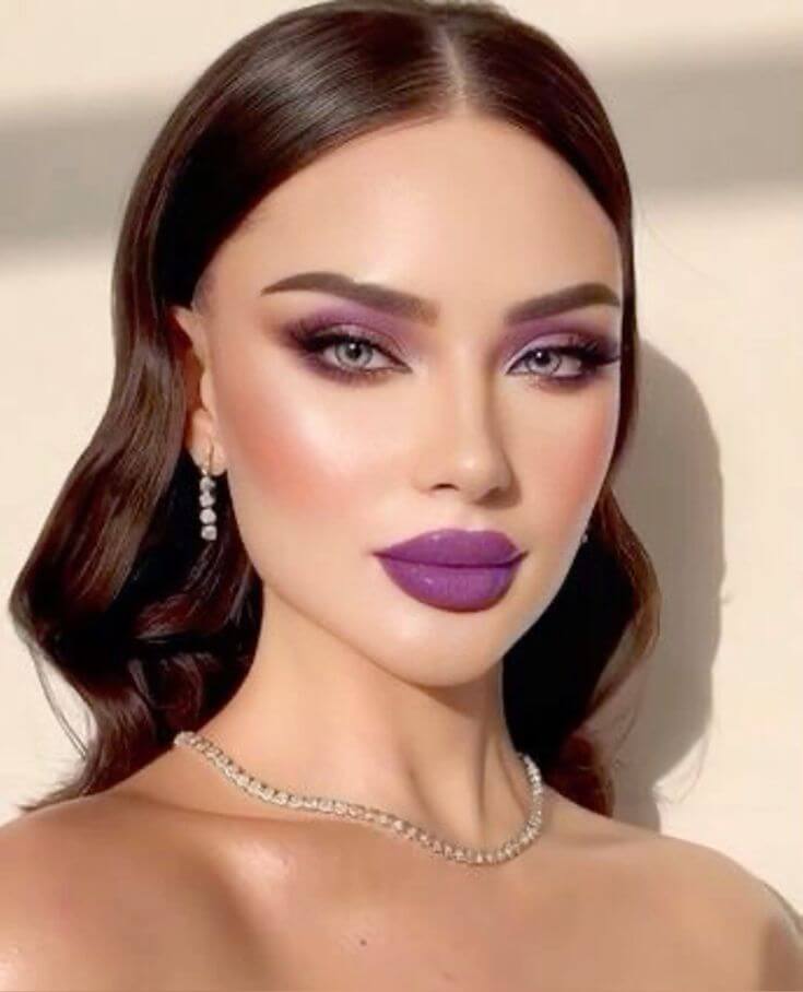 Bold makeup look