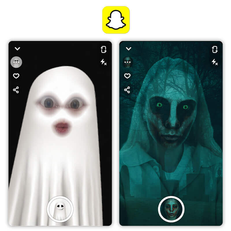 Try ghost filters using the Snapchat app.