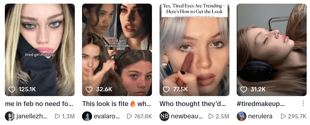 The viral Tired Girl Makeup trend on TikTok