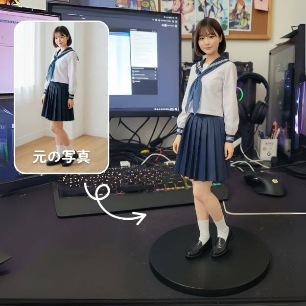 画像からAIフィギュアを生成