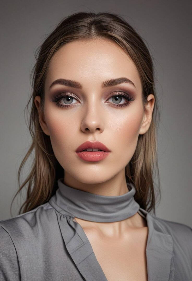 Romantic makeup look