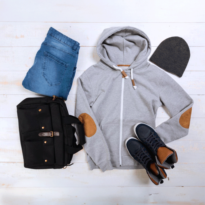 Try on casual wear outfits for college with YouCam Makeup.
