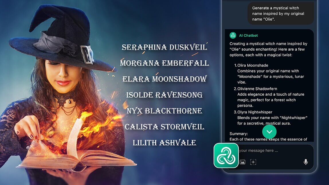 Find Your Perfect Witch Name with AI (Witch Name & Coven Ideas)