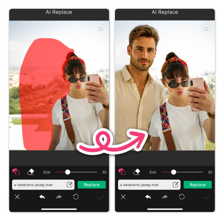 how to add a boyfriend to a photo