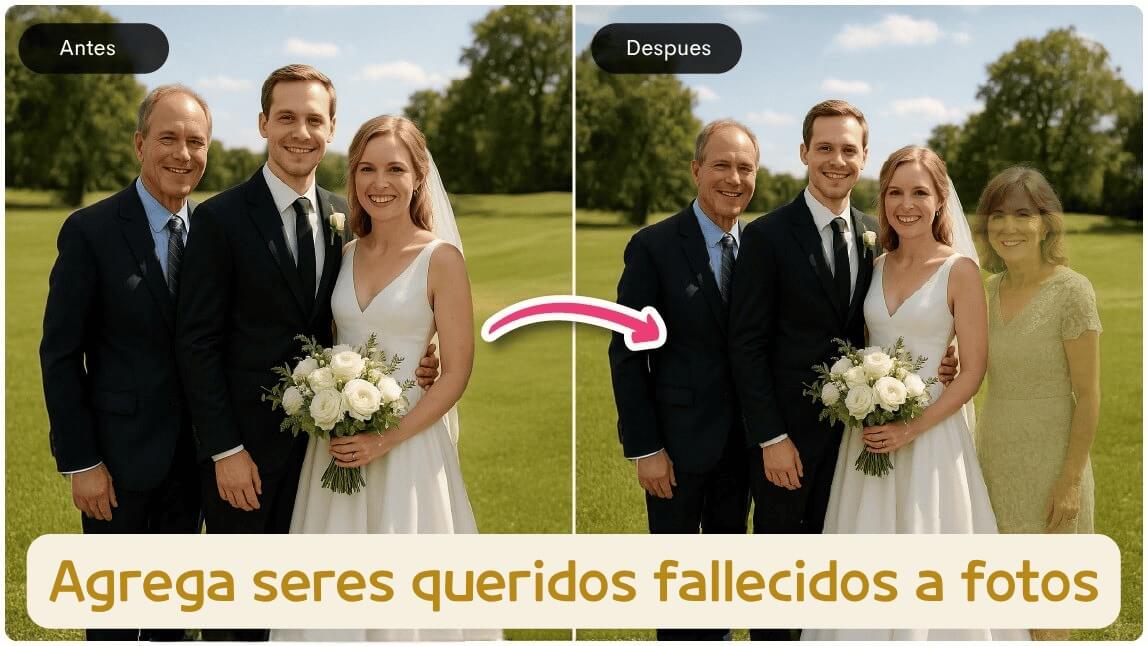 Poner a alguien fallecido a una foto gratis