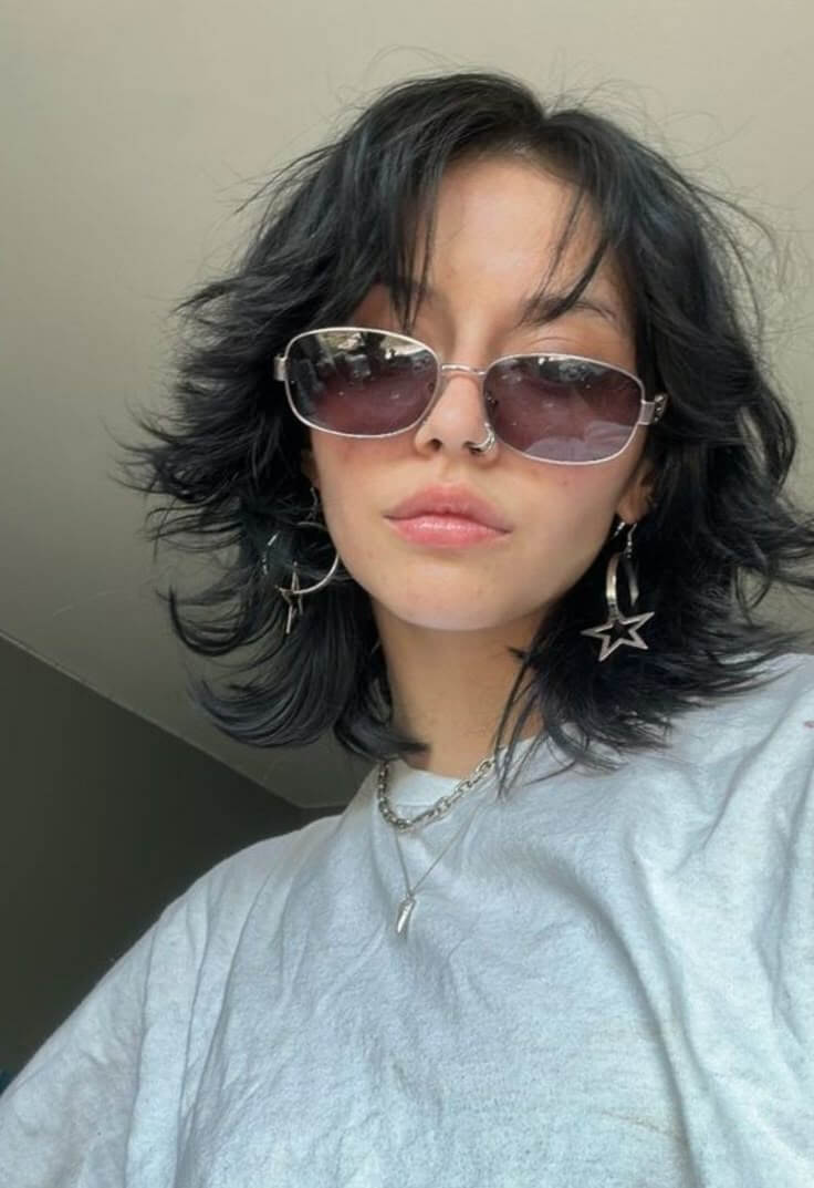 Wolf Cut Shoulder-Length Hair