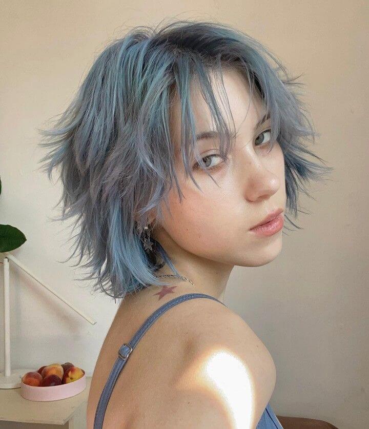 Wolf Cut Short Hair