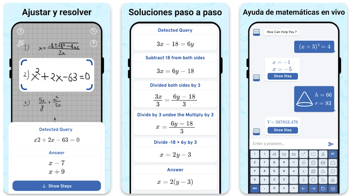 app para resolver problemas matemáticos con fotos 