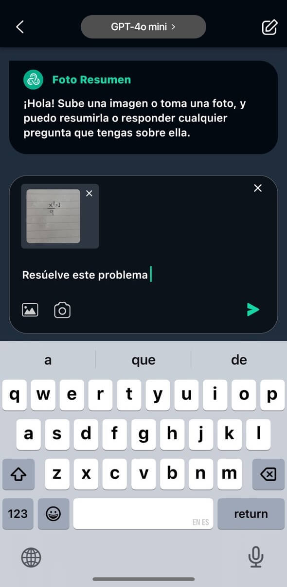 resolver problemas matemáticos con fotos