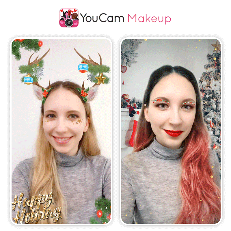 Filtre beauté visage Noel