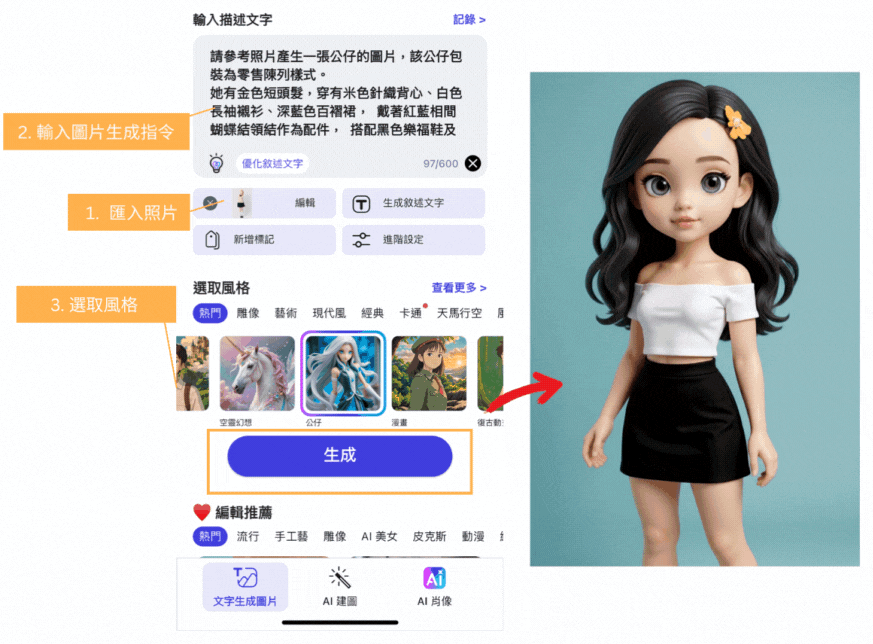 製作AI公仔