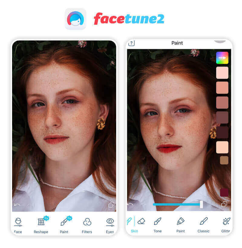 Application maquillage : FaceTune2