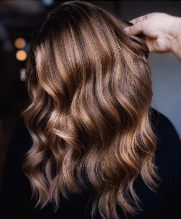 Caramel Highlights Fall Hair Color