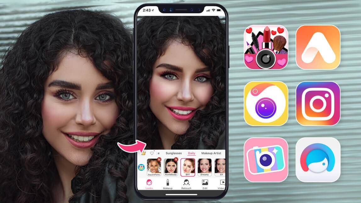 Meilleures applications beauté avec filtre visage sur iPhone et Android en 2025