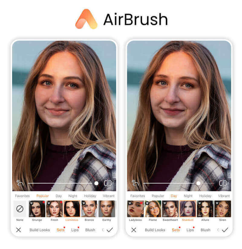 Application filtre visage : AirBrush