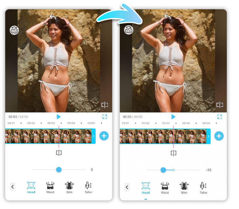editar cuerpo en video