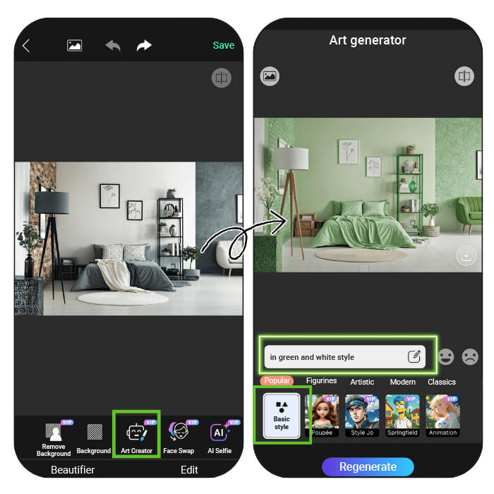 Import Your Photo to Start Your Interior Design