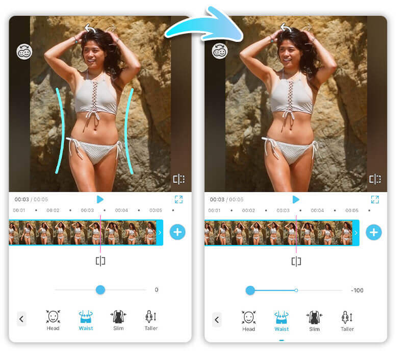 editar cuerpo en video