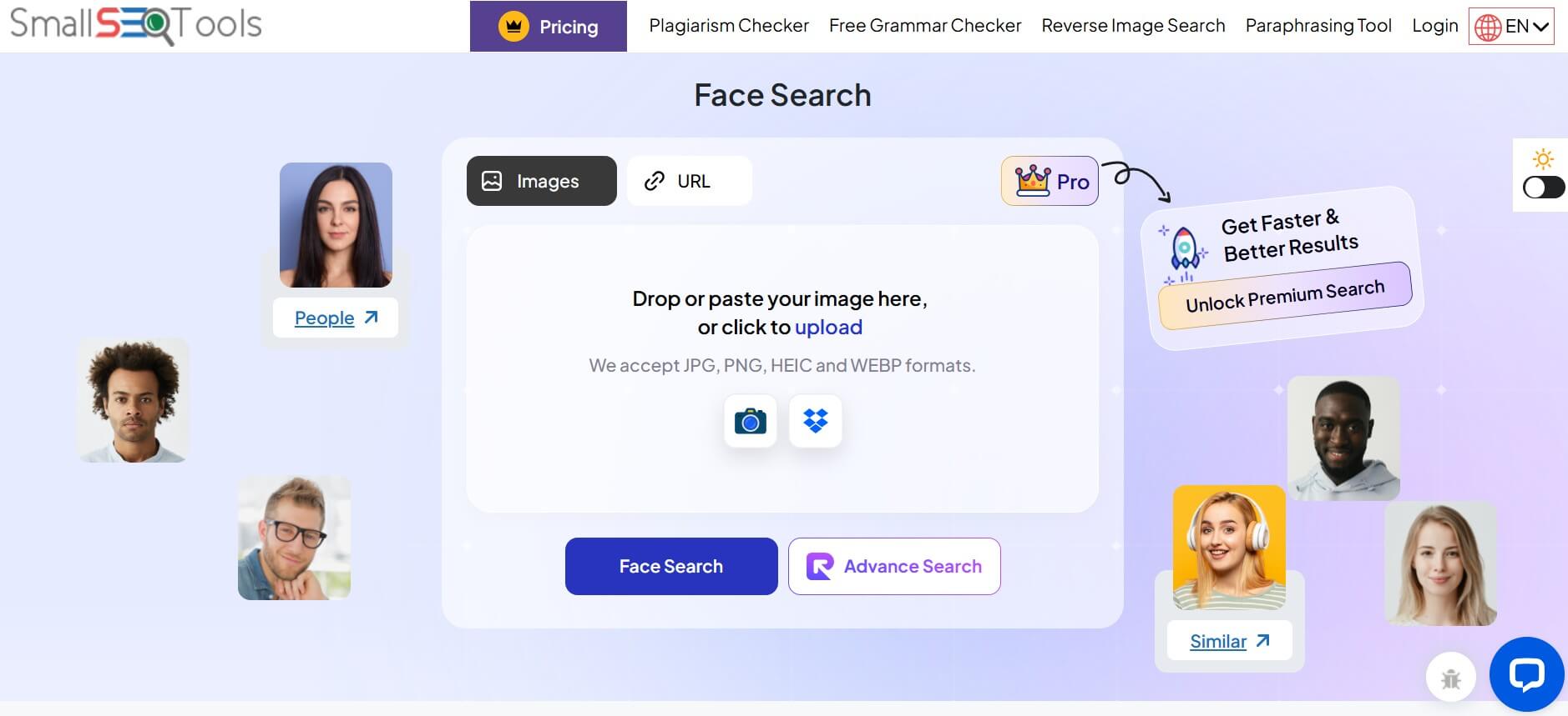 SmallSEOTools – AI-Powered Face Search