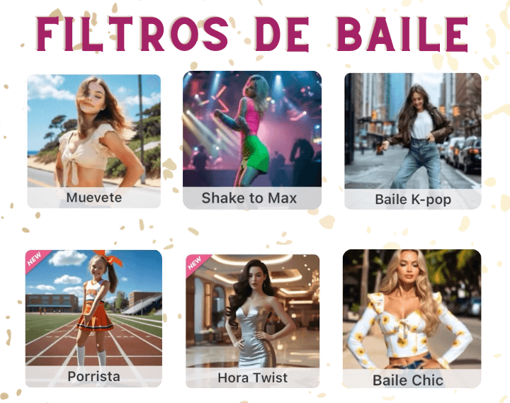 filtros de baile