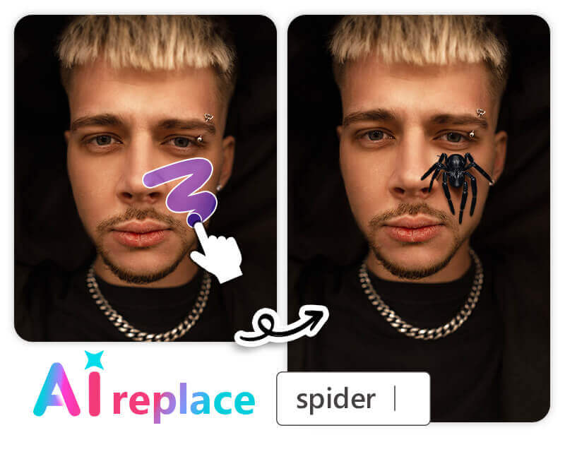 Impress your followers with scary spider filters.