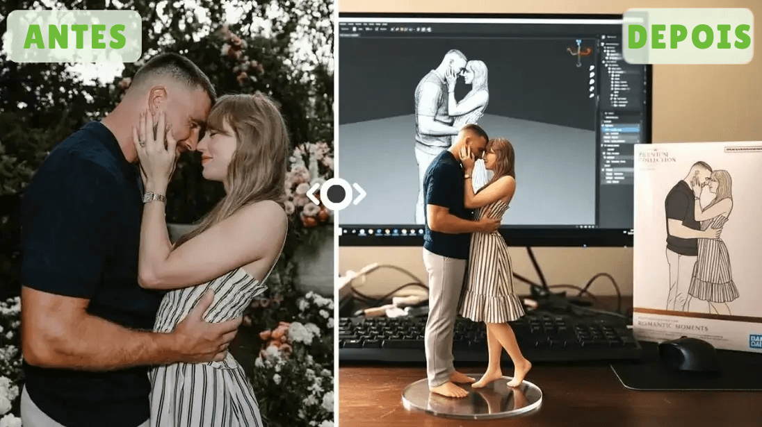 Boneco 3D da Taylor Swift a partir de foto