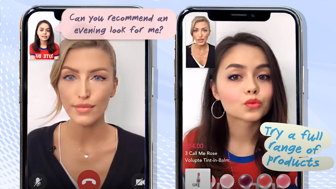 Online Beauty Advisor Service with AR virtual try-on integrated