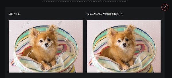 Watermark Remover.ioでウォーターマークを消す