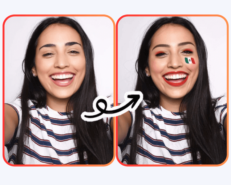 maquillaje dia de la independencia