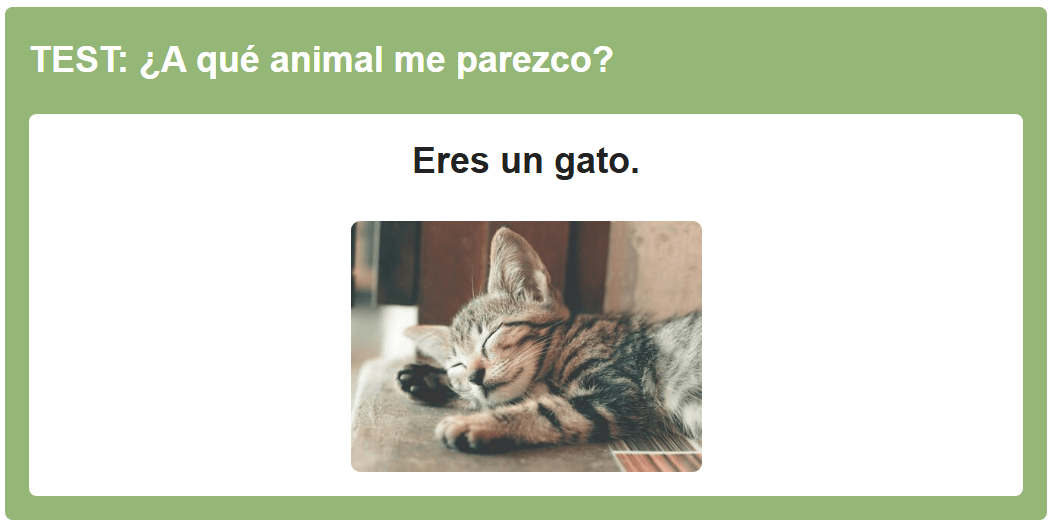 A que animal me parezco