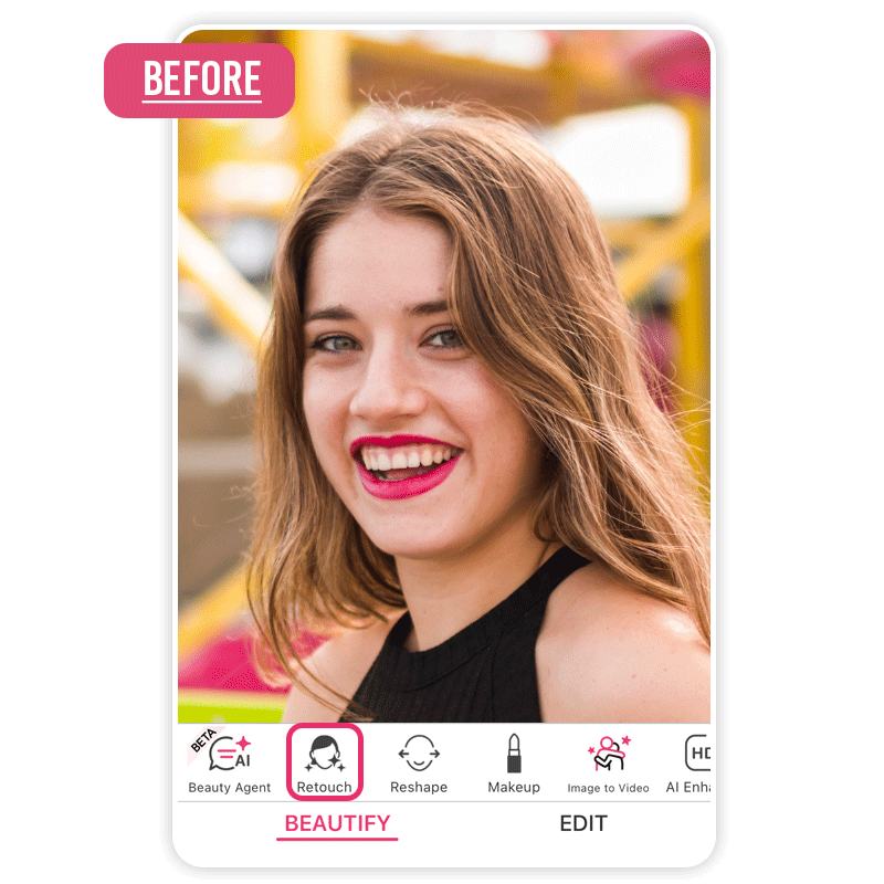 Retouch your selfie with YouCam Makeup