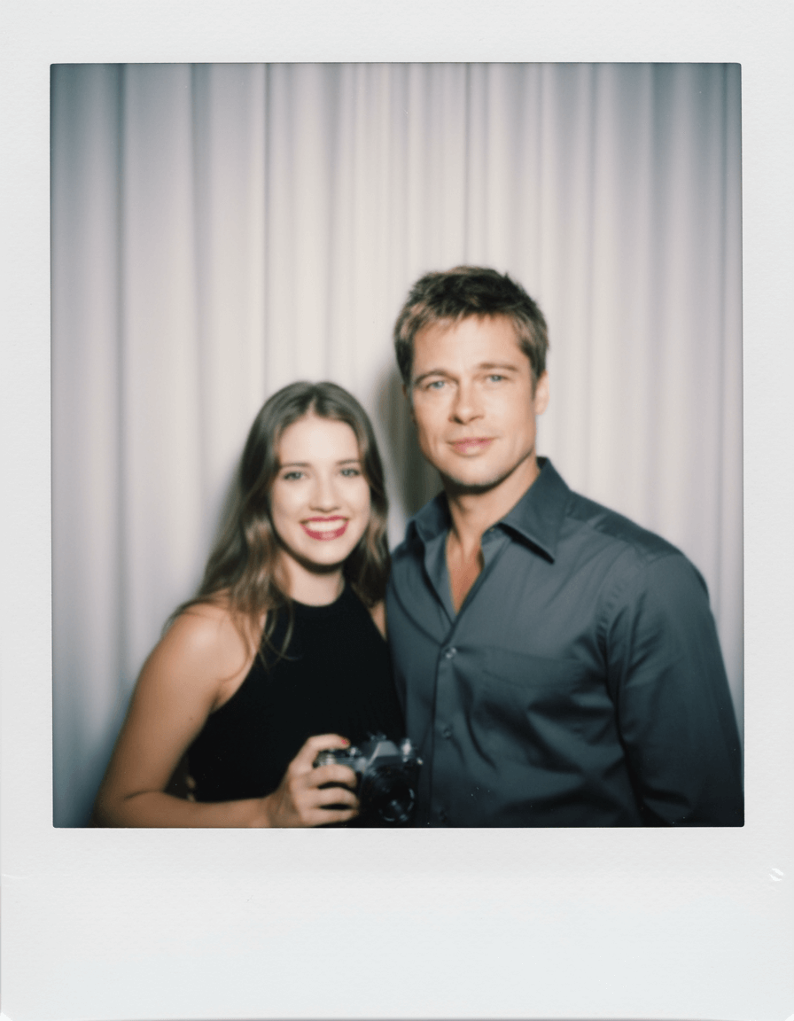 AI polaroid photo create with YouCam apps