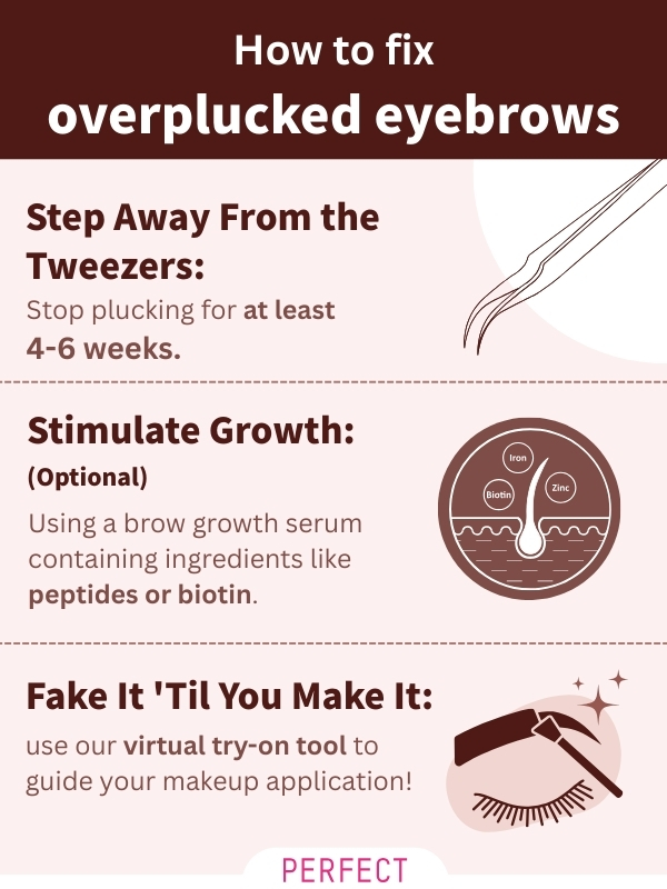 Tips for fixing your overplucked eyebrows