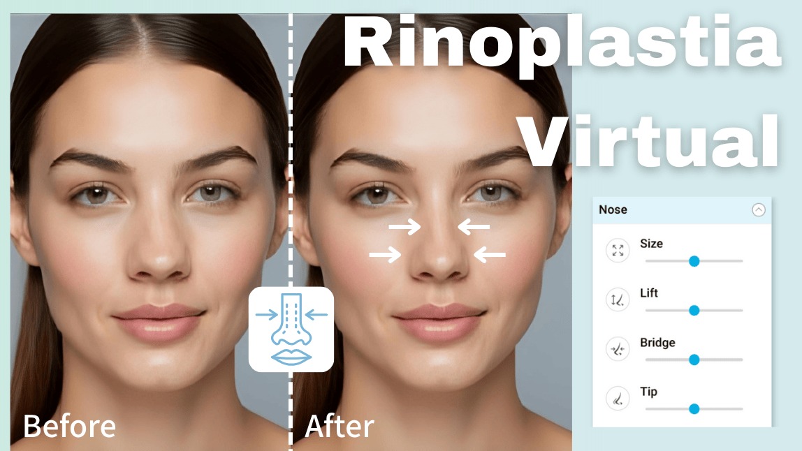 Visualiza tu nariz después de una rinoplastia