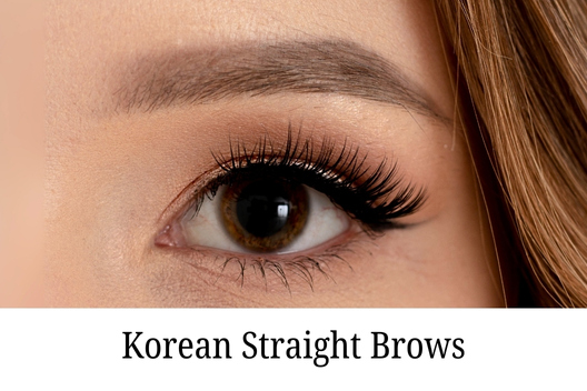 korean straight brows