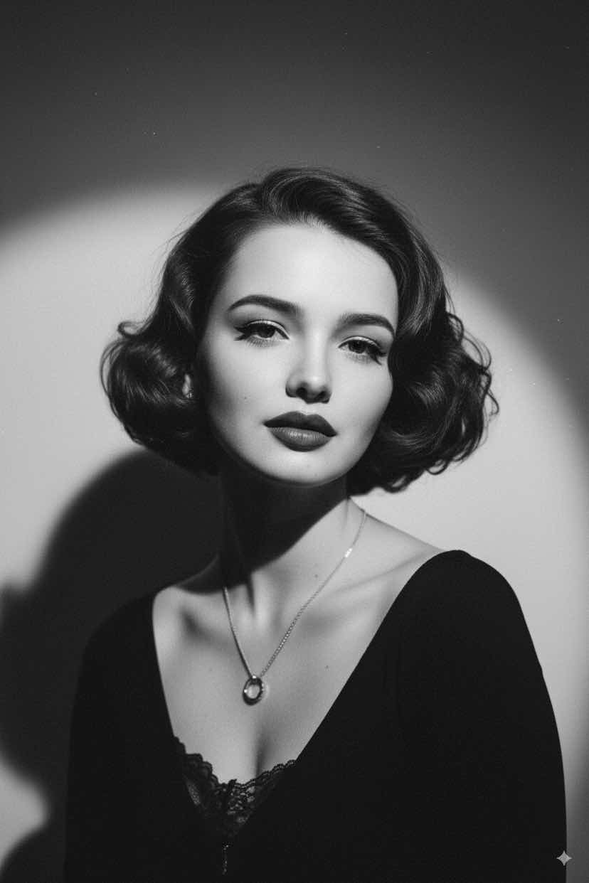 Hollywood style AI glamour photo