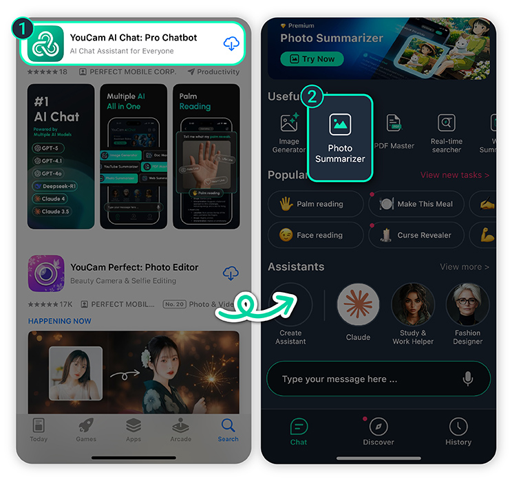 Try YouCam AI Chat app now - the best dog breed identifier app.