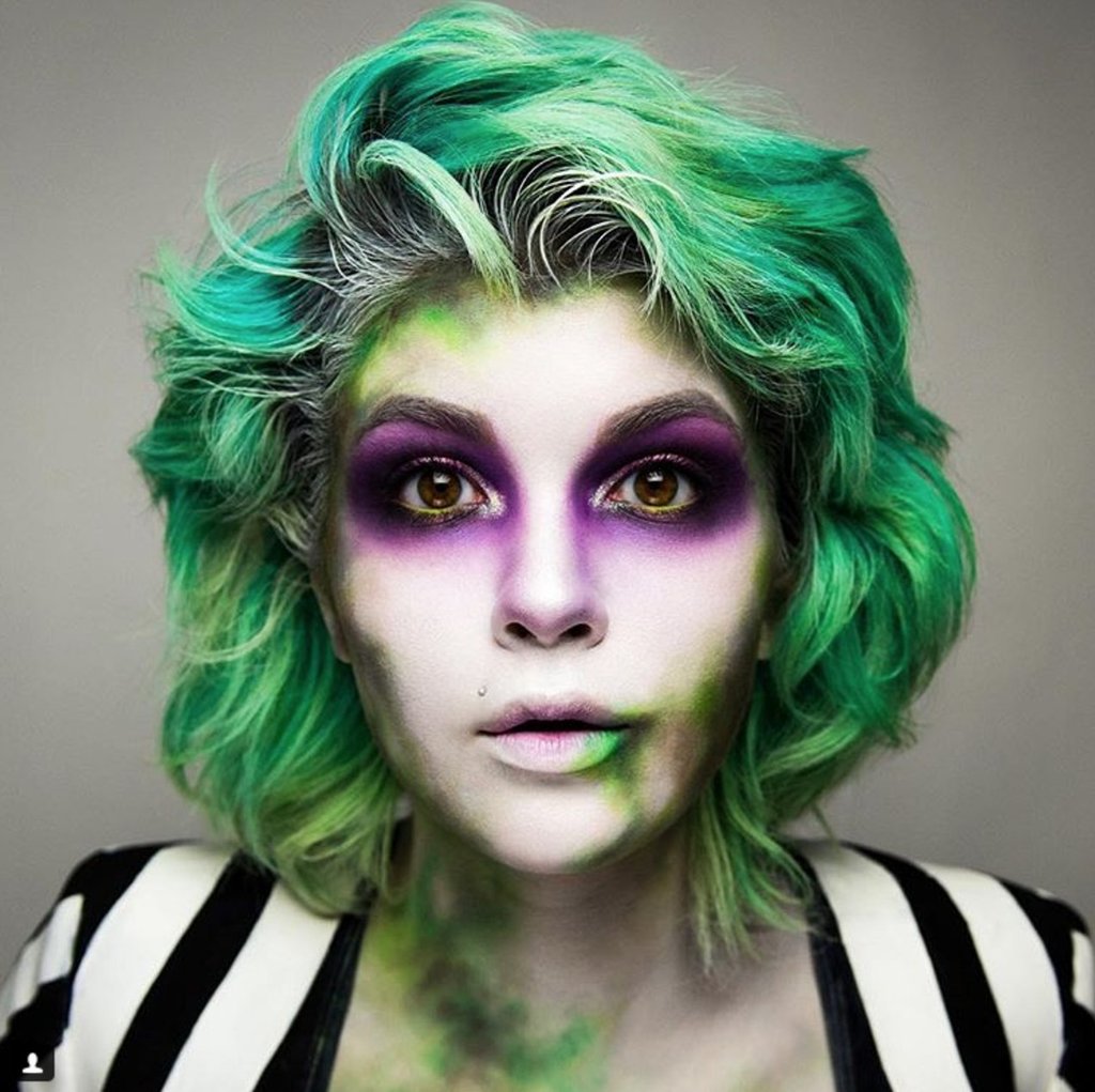 Classic Beetlejuice makeup