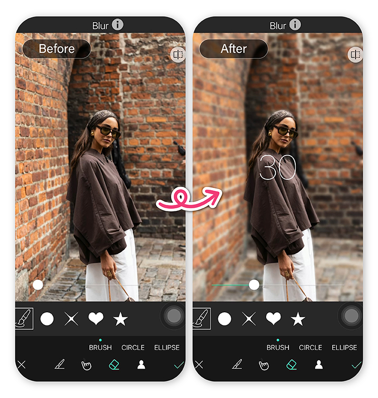 Blur background to highlight your subject