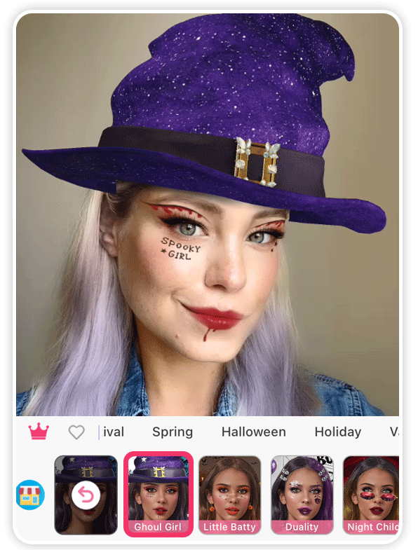 Filtre sorcière Halloween