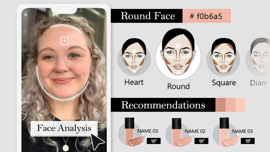 face shape detector makeup recommendations