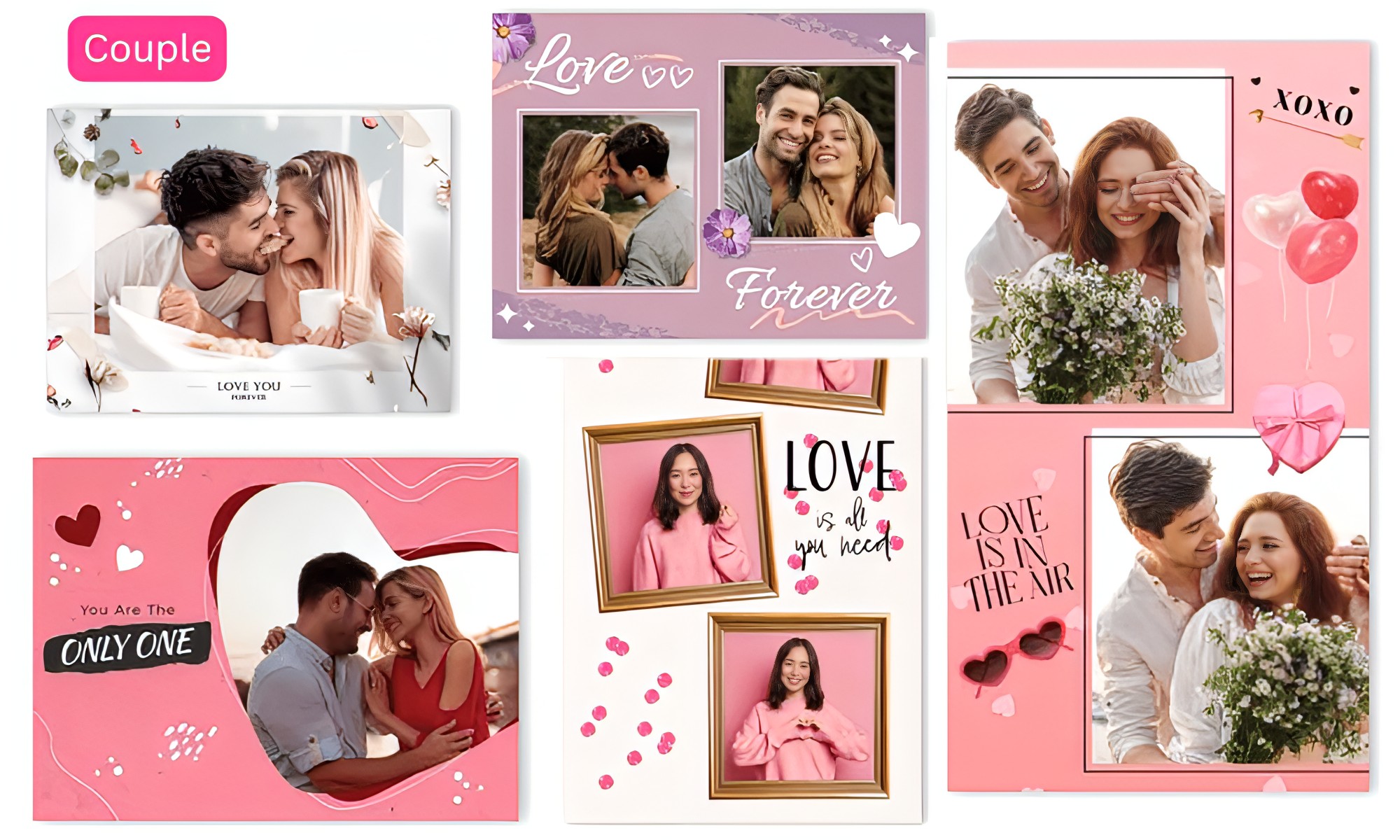 Collage photo Couple : Saint Valentin