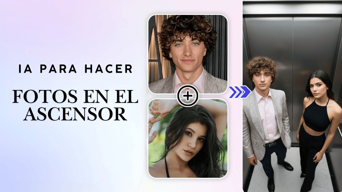 Fotos en el ascensor IA gemini tendencia