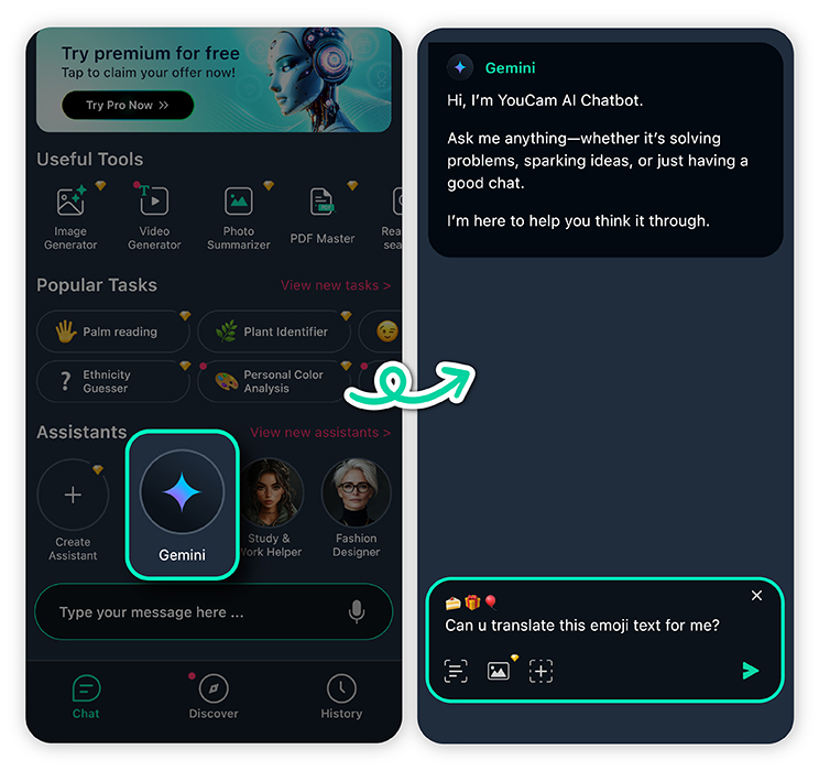 Decode any emoji string with the best emoji translator app.