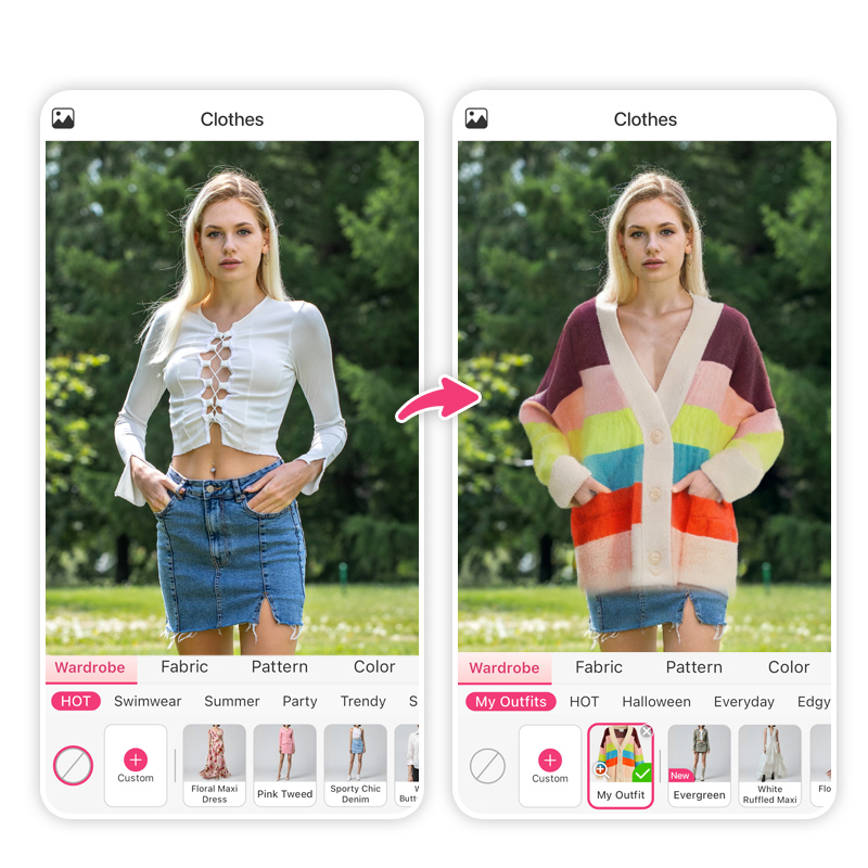 Try on oversized cardigan millennial fashion trend to see if it suits you.