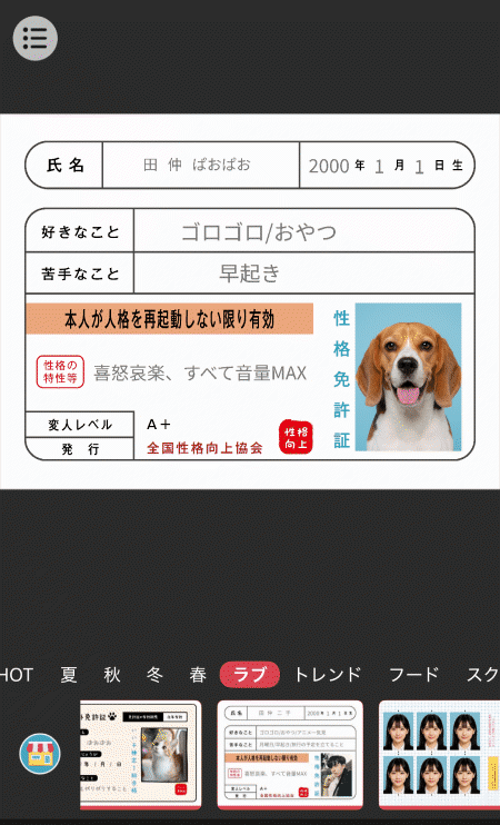 ペット免許証も作れる！