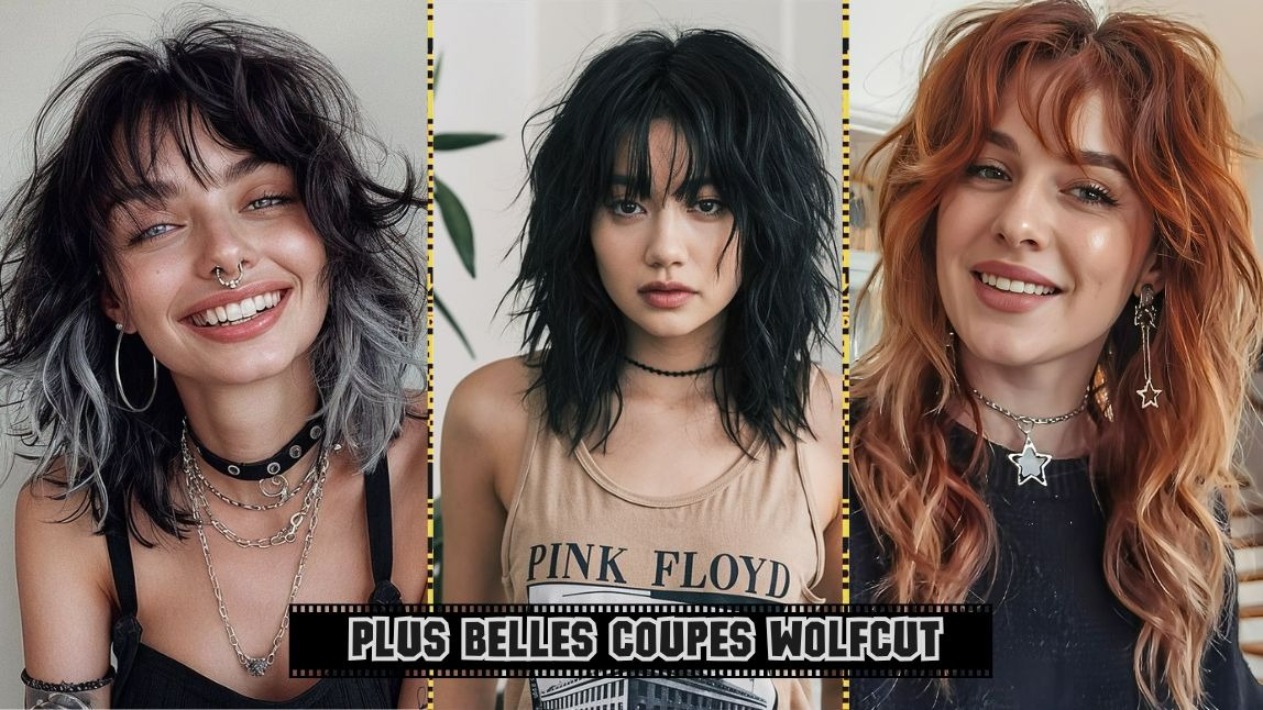 Coupe wolfcut tendance 2025