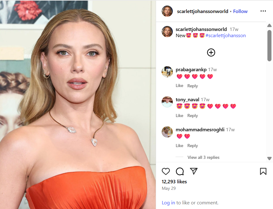 Heart Face Shape Celebrity - Scarlett Johansson