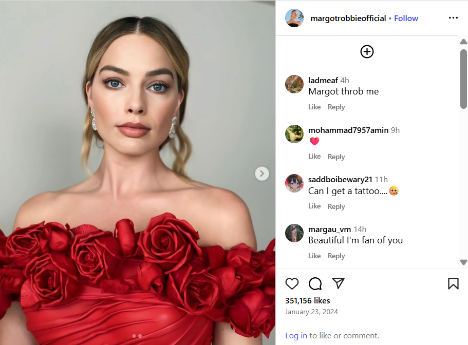 Square Face Shape Celebrity - Margot Robbie