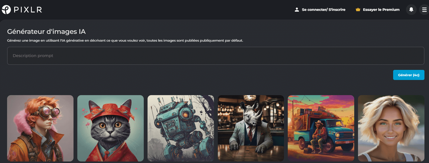 Pixlr Générateur d'image IA